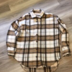 Women’s Mid-Weight Flannel Shirt Jacket Size Small NWOT